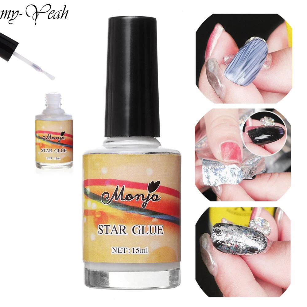 15 мл наклейки для дизайна ногтей звездное небо клеевые из фольги переноса