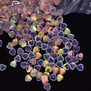 100 шт Любовь Сердце ногтей rhintones Красочные камни драгоценные камни для украшения ногтей Маникюрные наконечники Strass аксессуары для дизайна ногтей JZ13