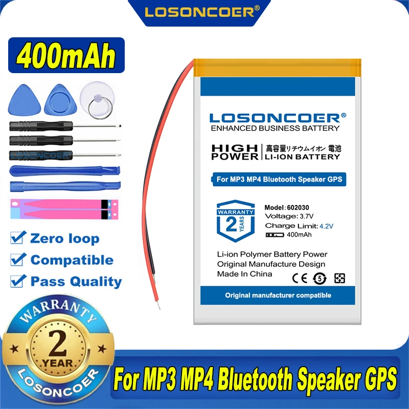 100% Оригинальный LOSONCOER новый аккумулятор 3100 мАч 602030 Bluetooth MP3 беспроводная карта