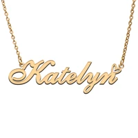 katelyn name tag necklace personalized pendant jewelry gifts for mom daughter girl friend birthday christmas party present