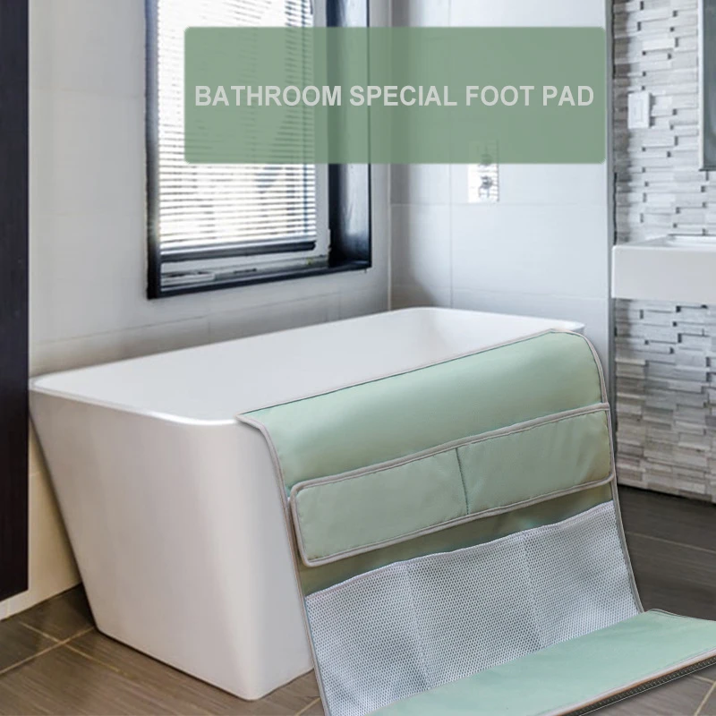 Детский коврик для ванной подушка на коленях нескользящий сумка хранения