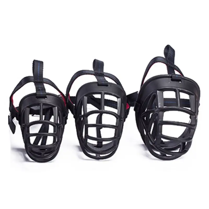 Чрезвычайно жесткий прочный анти-укусы лай намордники Регулируемый Собачий рот