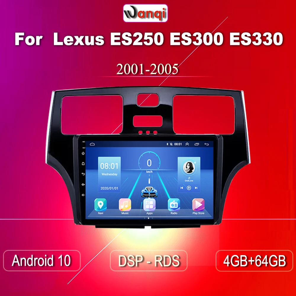 

Wanqi Android 10,0 головное устройство 4G WIFI автомобильное радио Мультимедиа Видео плеер навигация GPS для Lexus ES250 ES300 ES330 2001 2006