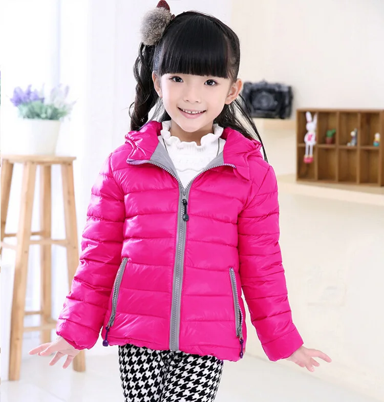 Повседневное пуховое пальто для подростков зимние детские толстовки с капюшоном