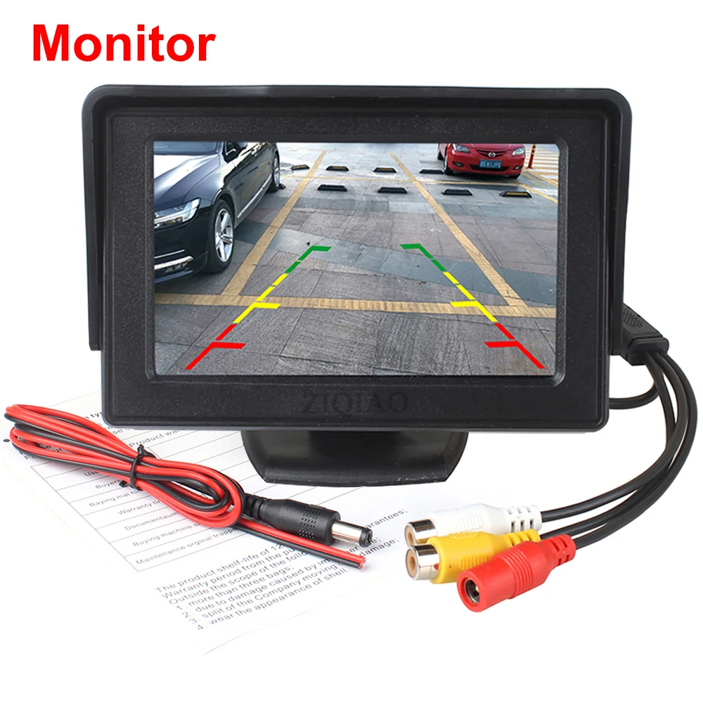 P01 Monitor 4,3 дюймовый TFT ЖК-монитор для автомобиля, монитор для автомобиля, дисплей, беспроводная камера s, камера заднего вида, парковочная система для автомобиля, монитор заднего вида - Цвет: P01 Monitor