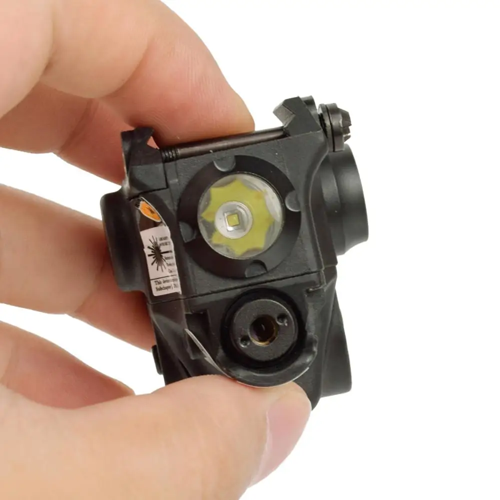 Тактический Компактный фонарик для пистолета + красный/зеленый лазерный прицел