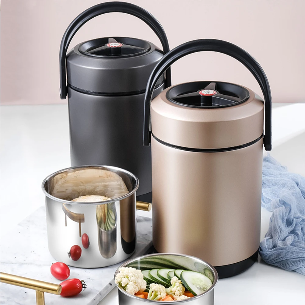 304 термо Ланч бокс из нержавеющей стали герметичные контейнеры 3 яруса вакуумной