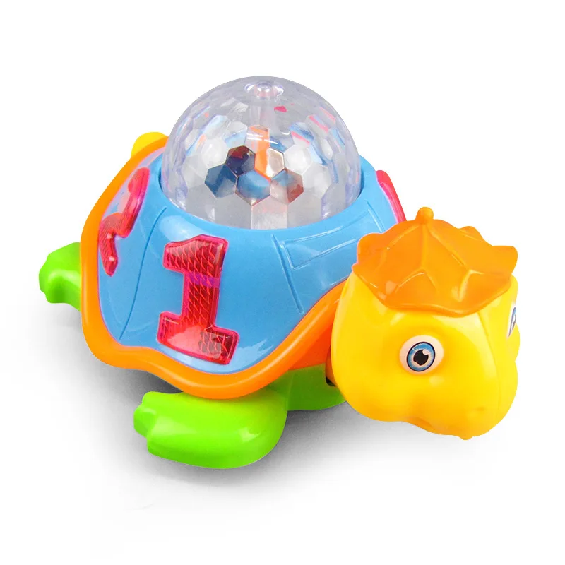 Лидер продаж электрическая игрушка Черепаха для ползания звуковые