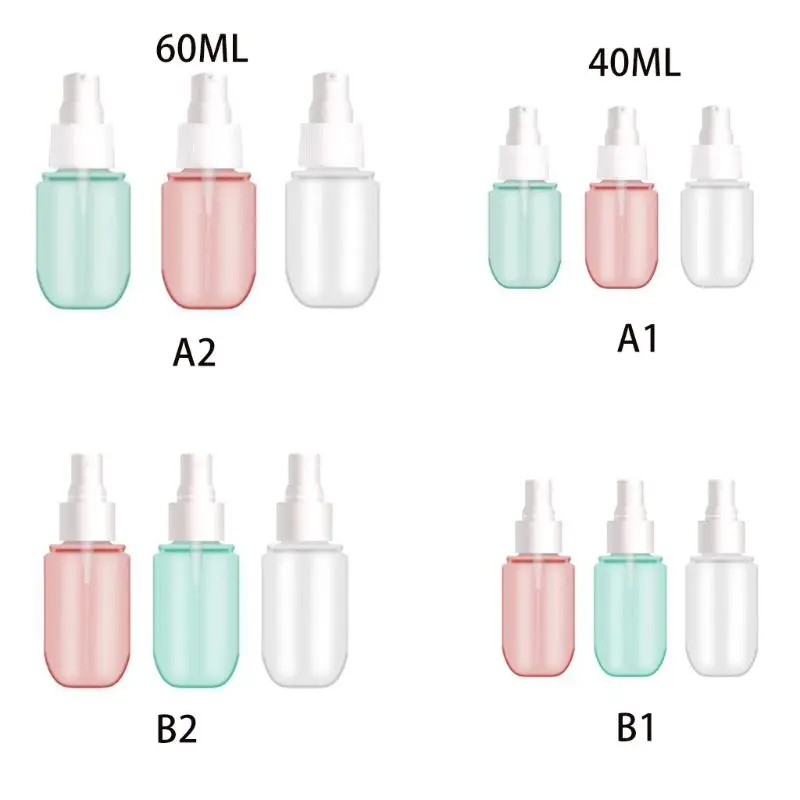 

3Pcs Refillable Empty Lotion Pump Bottle Cosmetic Mist Perfume Sprayer Dispenser