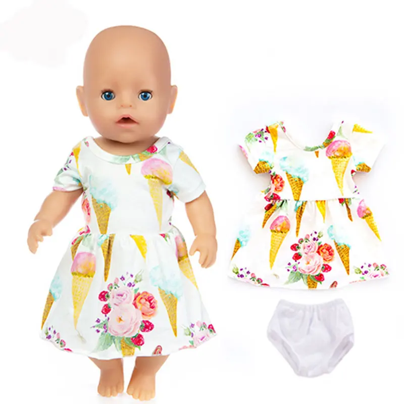 02 Модное платье для 17 дюймов Reborn Baby Doll 43 см для ухода за ребенком для мам Одежда - Цвет: 02