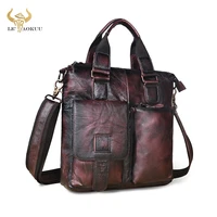 men natural leather casual blue maletas business briefcase 12 laptop case attache portfolio tote bag maletin messenger bag b259