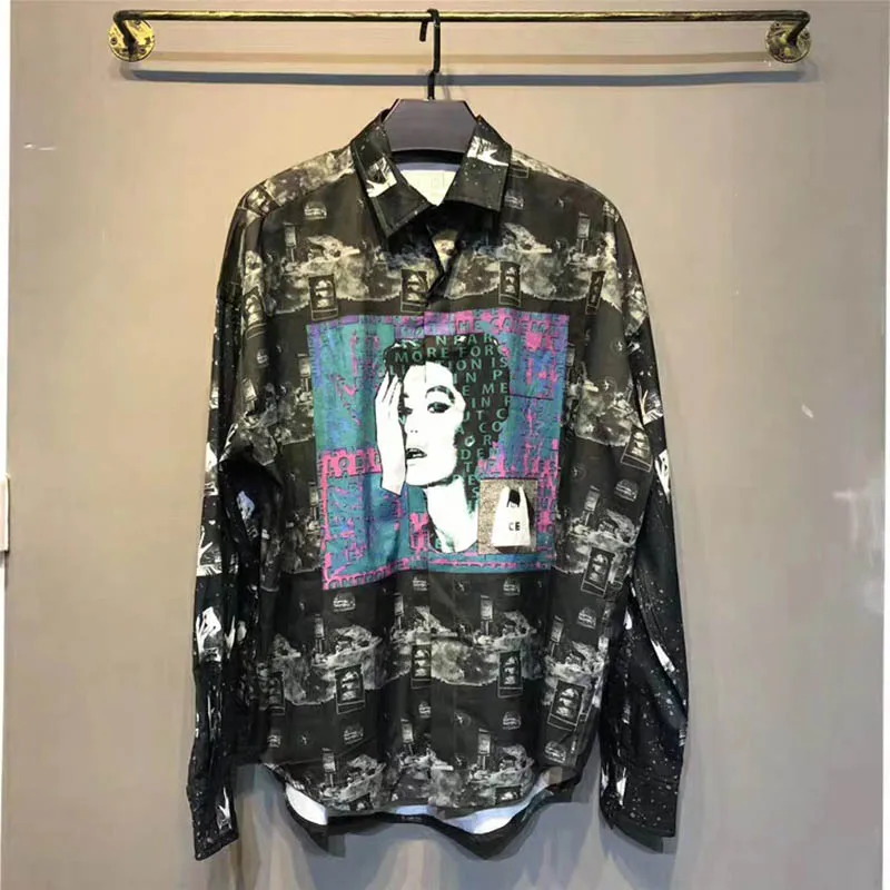 

Cav Empt C.E Men Women Shirts Washed Do Old Long Sleeve Shirts Fashion Loose Casual streetwear Hip Hop pocket CAVEMPT Shirts