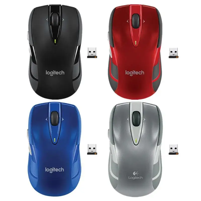Беспроводная мышь logitech M545/M546 2,4G с двумя дополнительными кнопками для большого пальца эргономичная оптическая игровая мышь 1000 dpi Лазерная игровая мышь