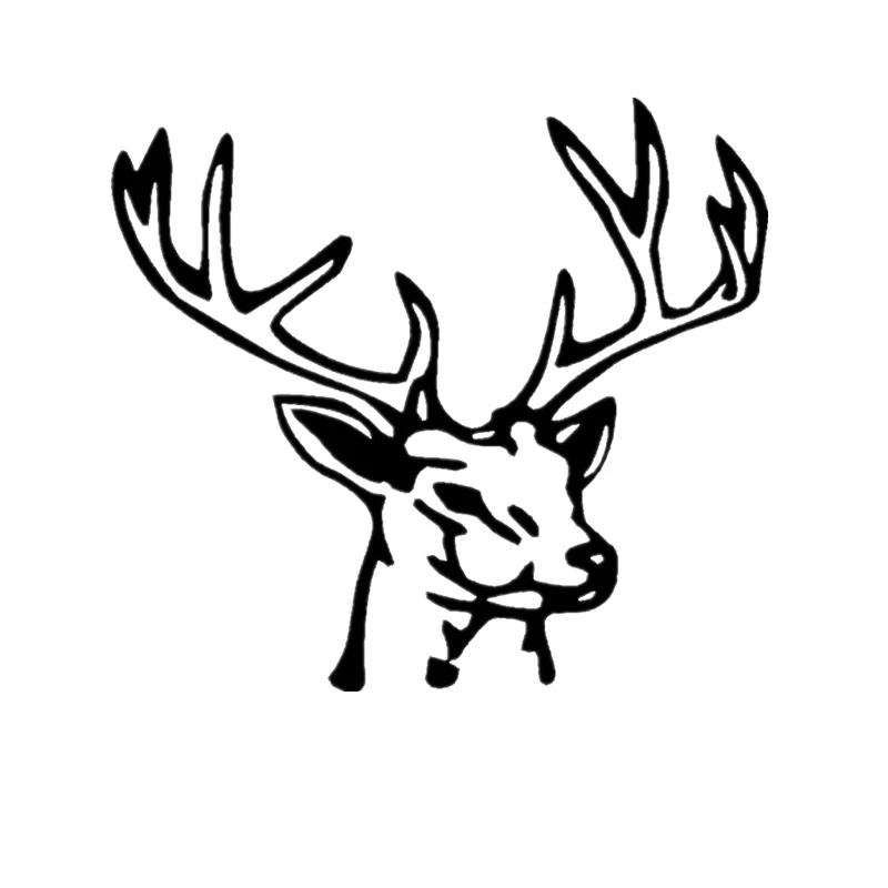 

A-1035 Creative Deer Horns Modeling Personality Car Stickers PVC Fashion Auto Window Bumper Sunscreen Waterproof Quality Decals