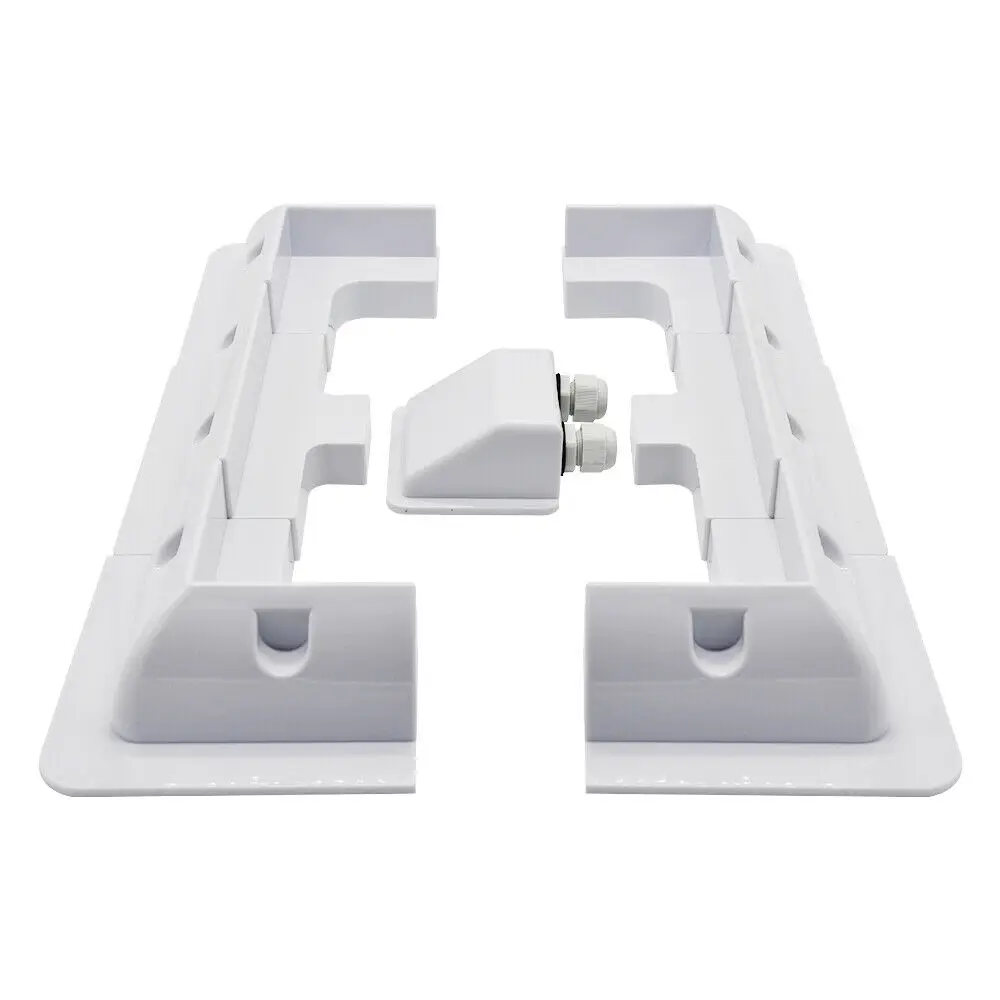 

White ABS Solar Panel Mount Brackets Z Mounting Bracket Set & Frame Set Camping RV Boat solar stand bracket