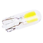 1x сапфир COB T10 светодиодный W5W автомобильный светильник супер яркий диск-Бесплатная Стекло Авто клиновидный купол для чтения багажника лампа Стиль 12V 6000K белый