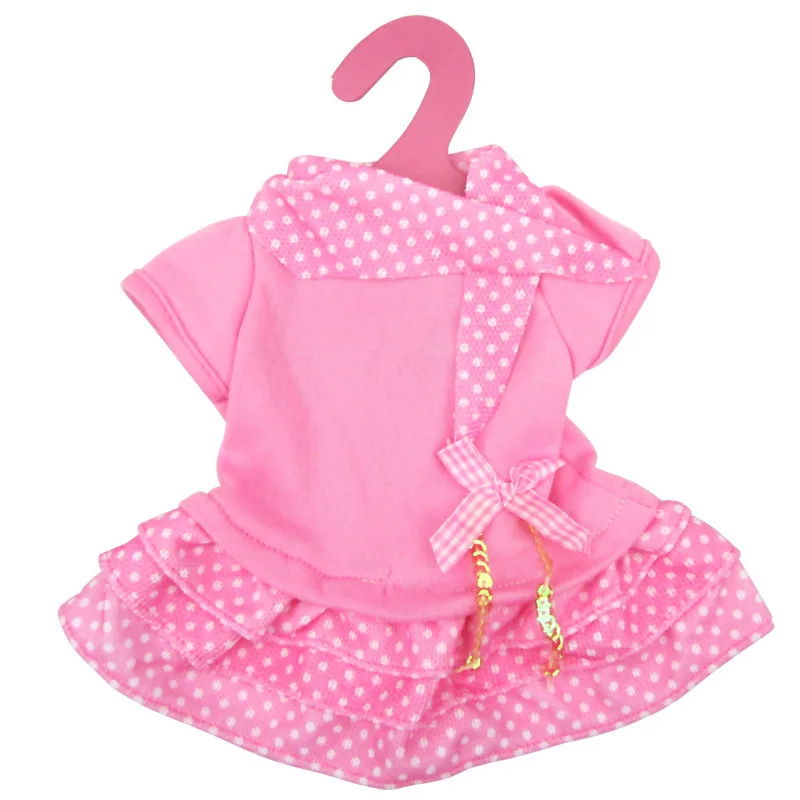 Комплект платье с 3 слоями и леггинсы для девочек одежда 18 дюймов куклы красная