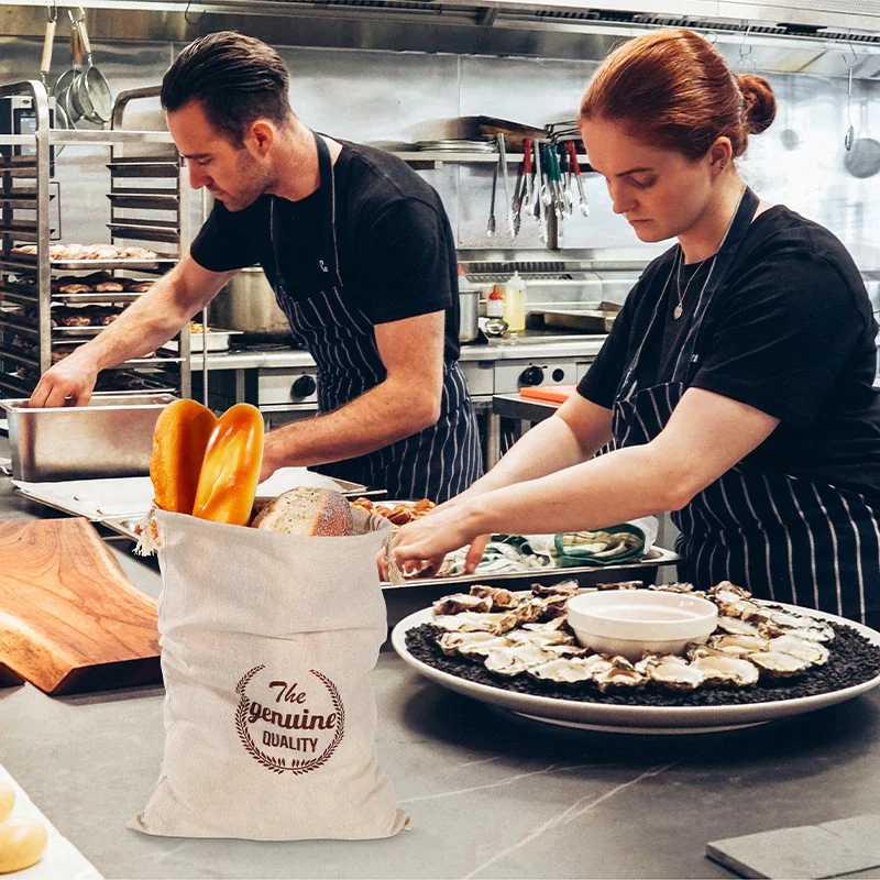 Льняные хлебные мешки многоразовые сумки на шнурке для хлеба буханка мешок