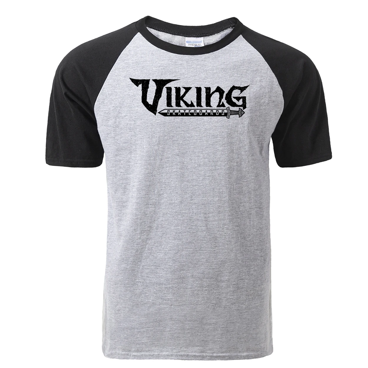 Футболка Vikings Valhalla Odin Мужская реглан Модная хлопковая рубашка с коротким рукавом