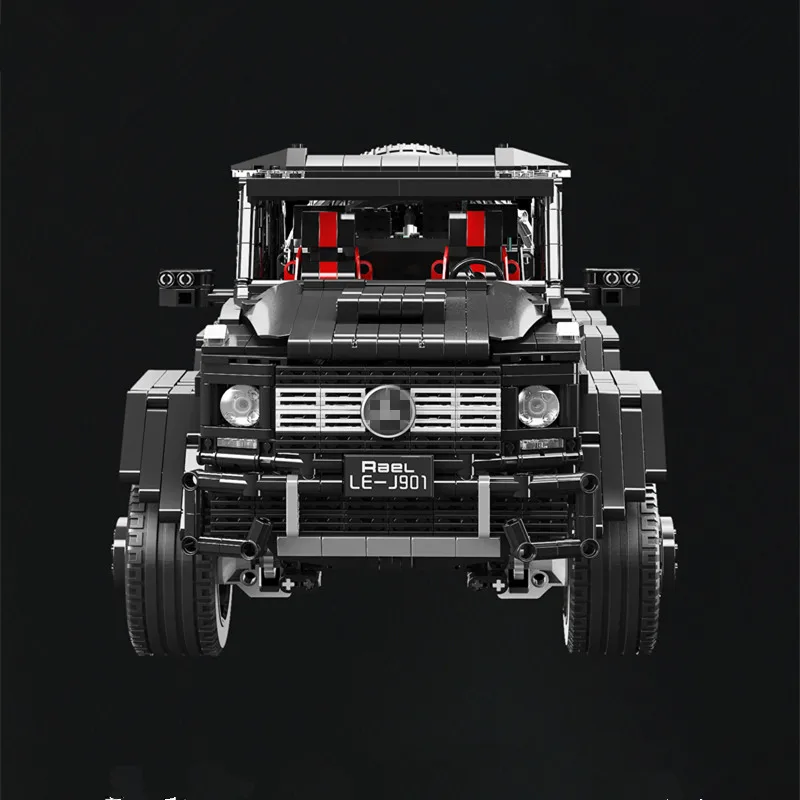 1:8 Высокая имитационная техника автомобиля серии СОВМЕСТИМЫ MOC 2425 G63 AMG пикап SUV 6X6 набор модель строительные блоки кирпичи детские автомобили