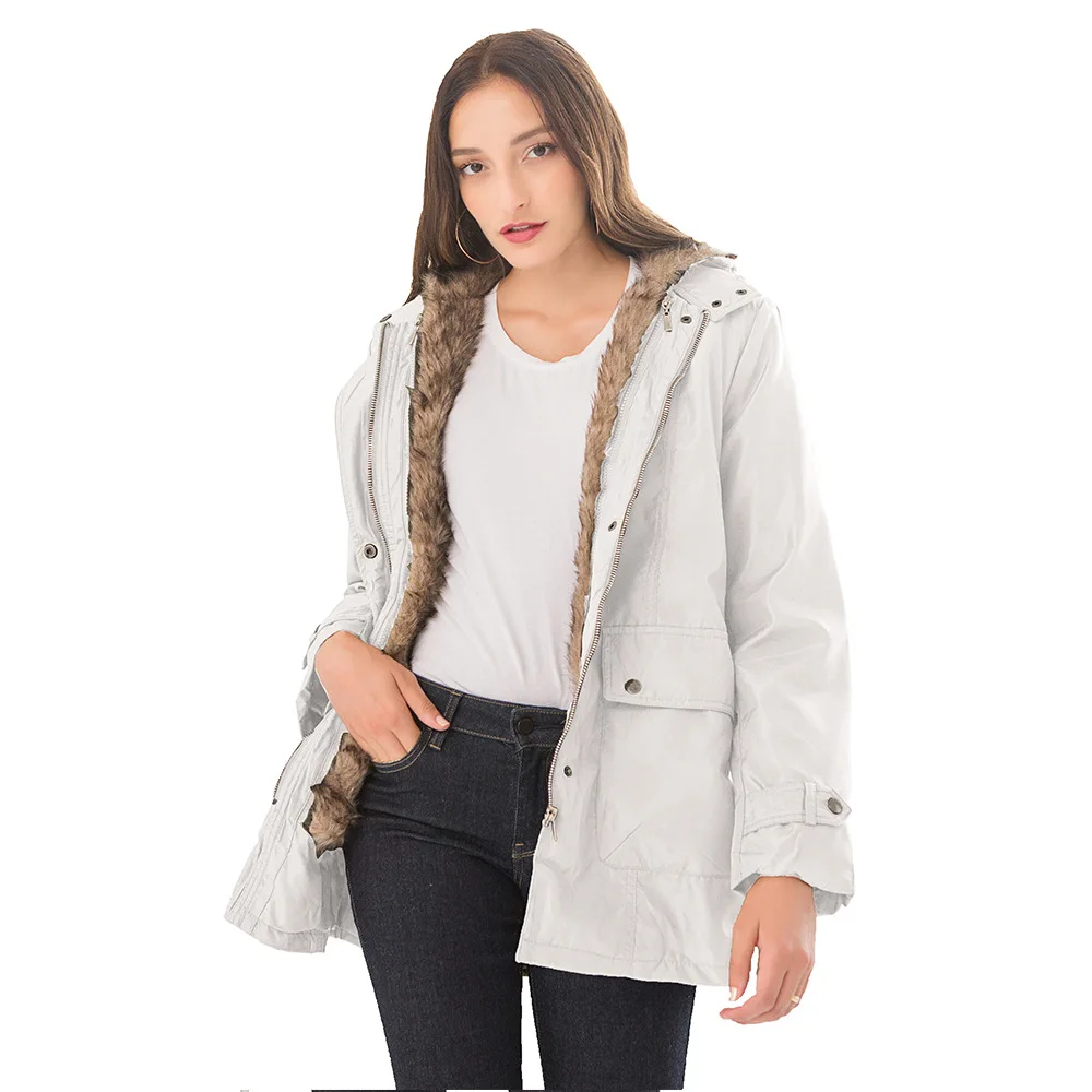 Зимнее пальто для беременных сохраняющее тепло длинное Свободное с капюшоном из