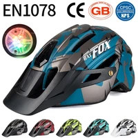 batfox with taillight bicycle helmet 2020 new for men women ultralight integrally molded casco mtb bike cycling helmets