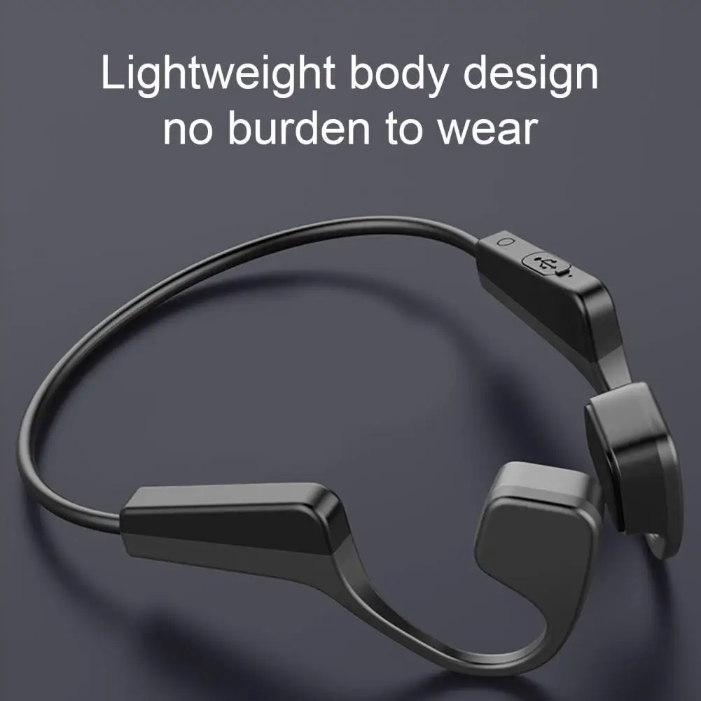 

Wireless Earphone IP56 Headset Stereo Hands-free With Mic Earphone Auricular Hook Bluetooth5.0 Bone Conduction Headphone