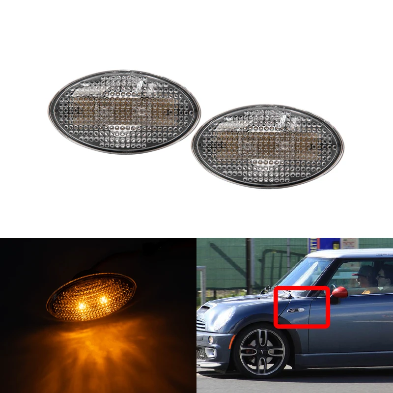 Желтая Передняя фотография для Mini Cooper R50 R53 2002 2006 R52 2004 2008 прозрачная