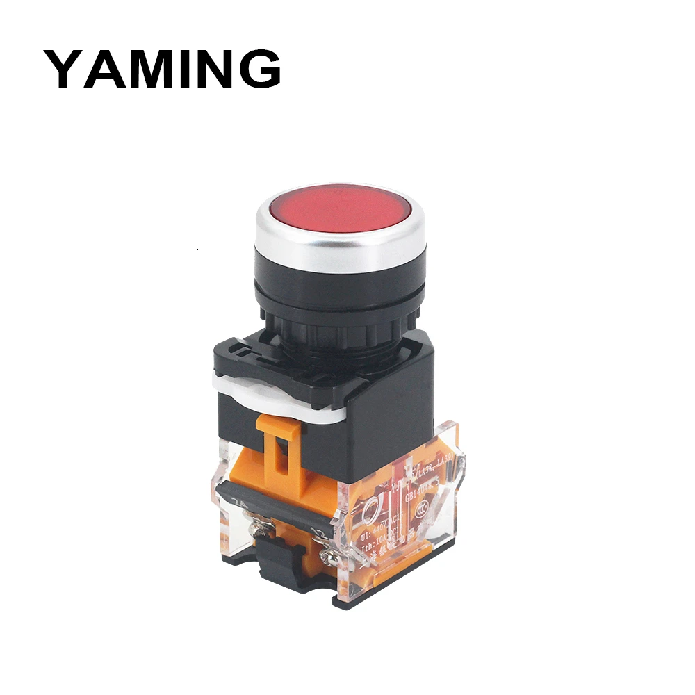 2 шт. Электрический кнопочный переключатель ВКЛ ВЫКЛ позиции 22 мм|Выключатели| |