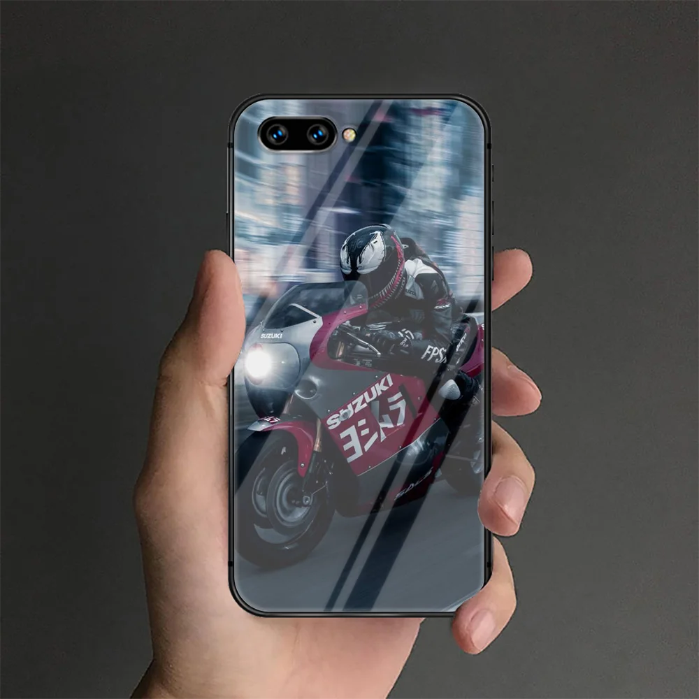 

Suzuki Phone Tempered Glass Case Cover For Huawei Honor 7 8 9 10 20 A X I Lite Funda Tpu