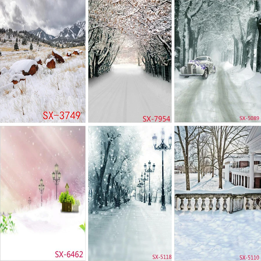 Подставки для фотографий Фэнтези зимние снега фон свадебной студийной