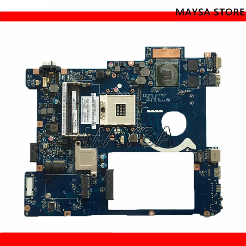 PIQY1 LA-6882P Main board Fit For Lenovo Y570 Laptop motherboard HM65 DDR3 GT555M 2GB Video card 100% tested