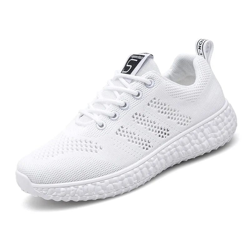 

2021 Sneakers Women Shoes Flats Casual Ladies Shoes Woman Lace-Up Mesh Light Breathable Female zapatillas de deporte para mujer