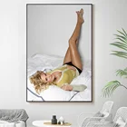 Шелковая ткань настенный постер Мэгги Грейс сексуальная модель звезда искусство домашний Декор подарок