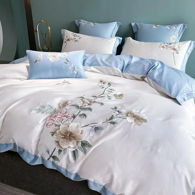 Комплект роскошного постельного белья из 100% египетского хлопка 4/6/7 шт.