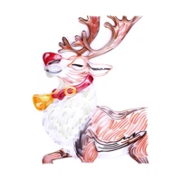 uniquilling christmas deer quilling paper paintings wall art decor diy quilling paper crafts gifts diy quilling paper tools kits