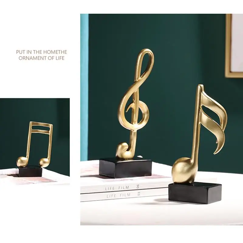 

Musical Note Ornaments Home Decoration Accessories Modern Figurine Decorative Art Statuette for Living Room Desk