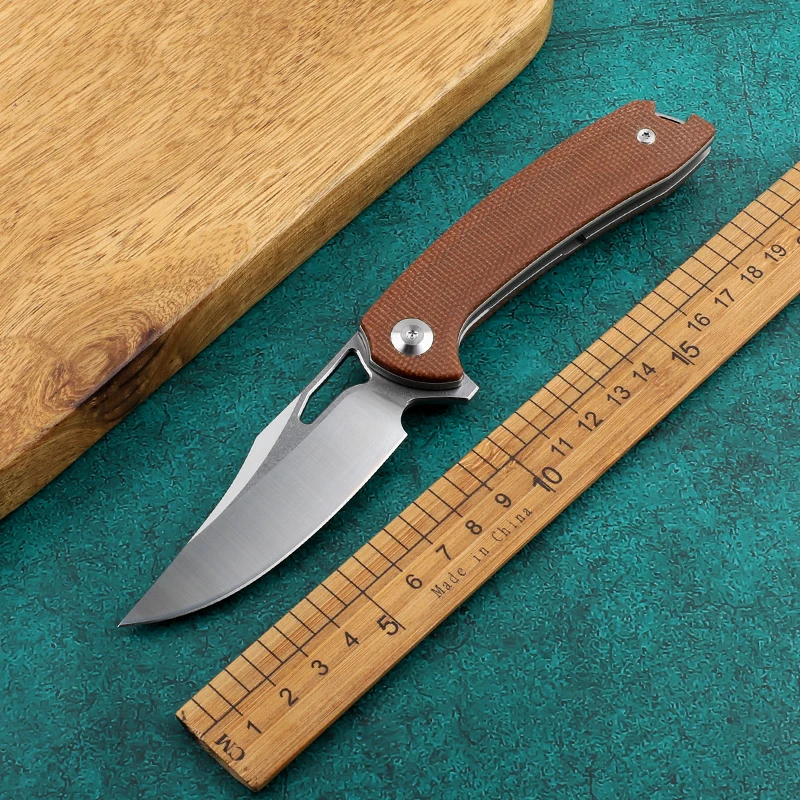 Hunter-killer titanium handle labeled M390 blade folding pocket survival EDC tools Kitchen camp hunting tactical outdoor knives