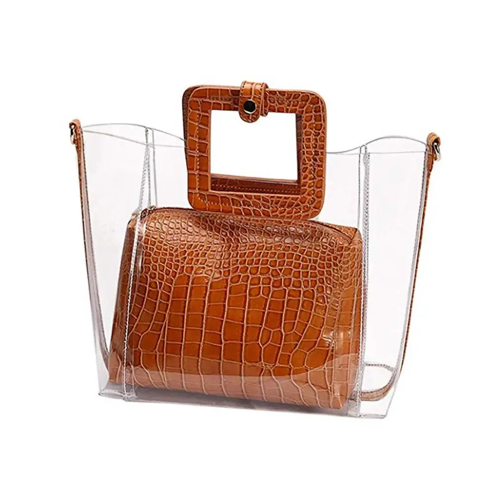 Женская сумка большая прозрачная сумка-шоппер для женщин Роскошные сумки