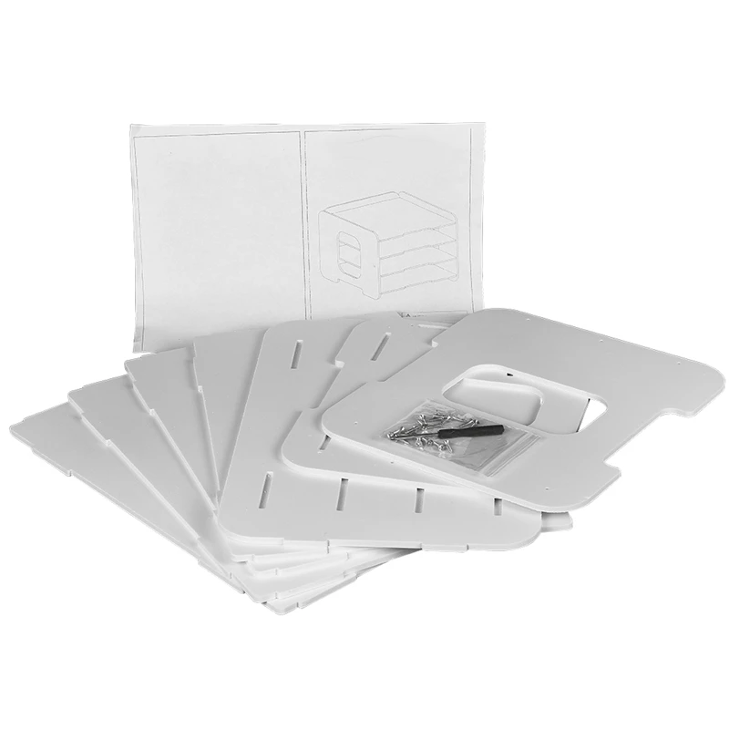 Office Desktop Accessories Organizer Desk File with 3 Paper Trays for Shelf Storage |