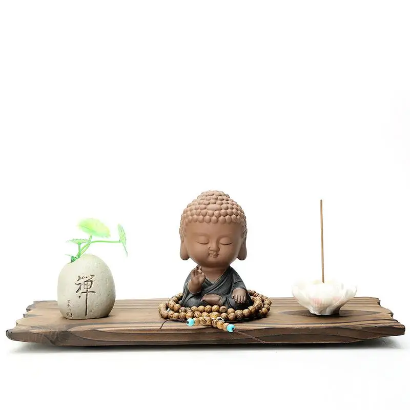 

Small Puddha Backflow Incense Burner Smoke Waterfall Incense Sticks Holder With Lotus Wierook Waterval Censer Decorative Buddha