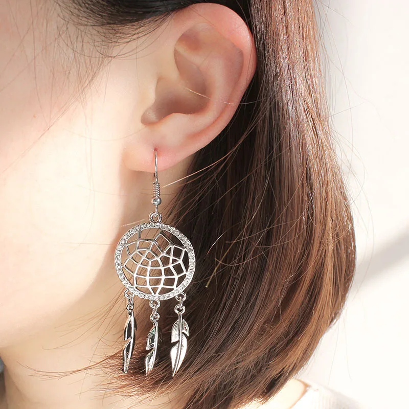 2019 последняя модель сережек Бохо Ловец снов серьги с кисточками гипоаллергенные