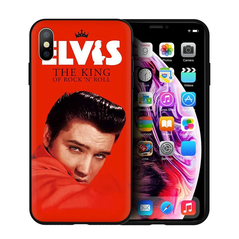 B4 Мягкий силиконовый чехол для телефона EWAU Elvis Presley для iPhone 5 5S SE 6 6s 7 8 plus X XR XS 11 Pro Max - Цвет: B4