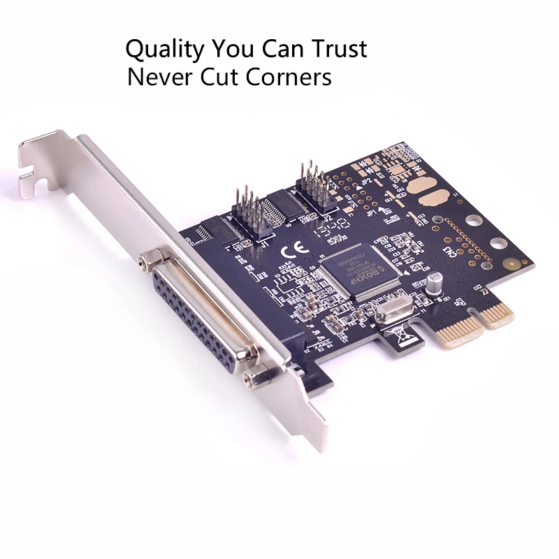 2 порта Последовательный RS232 параллельный DB25 к PCI e адаптер последовательному