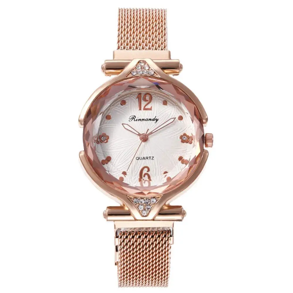 Хит продаж женские кожаные модные роскошные часы с магнитной пряжкой Миланский