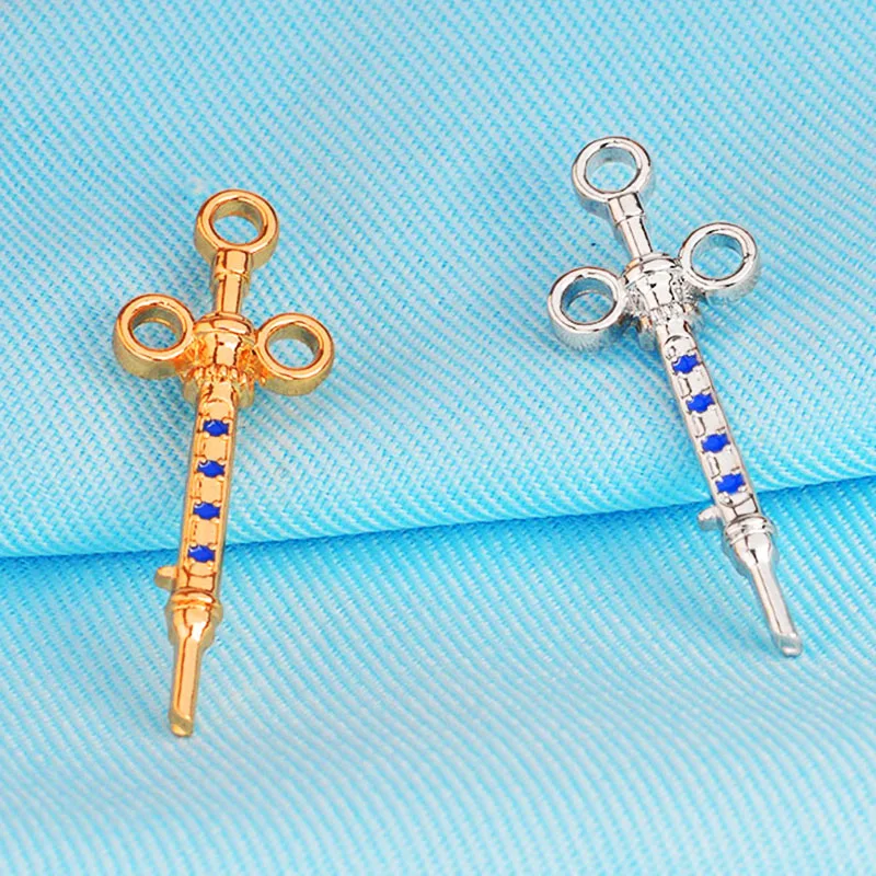 Ювелирные изделия шприц с визоцеральными органы женский уход нейрон RN брошь