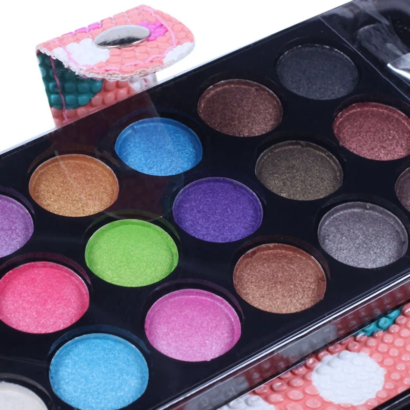 Розовая косметика Мерцающая жемчужная палитра теней для век натуральный