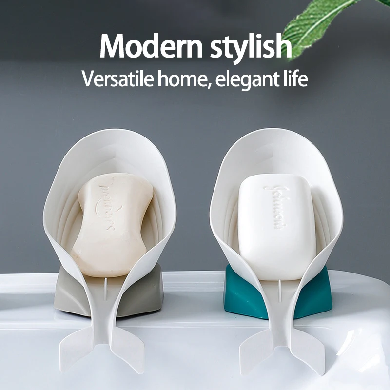 

Dolphin Shape Soap Box Bathroom Soap Holder Dish Storage Plate Tray Bathroom Soap Holder Case Bathroom Supplies Bathroom Gadgets