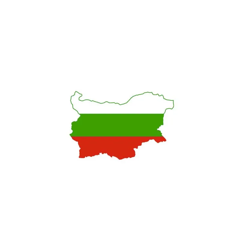 

15cmx10cm Creative Bulgarian flag map Vinyl Car stickers Decals Motorcycle Accessories Car-Window Decorative Goods PVC