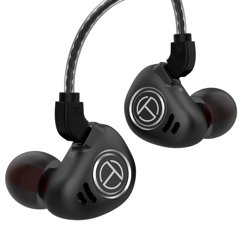 Гибридные наушники вкладыши TRN V90 1DD + 4BA Hi Fi DJ монитор спортивные для бега